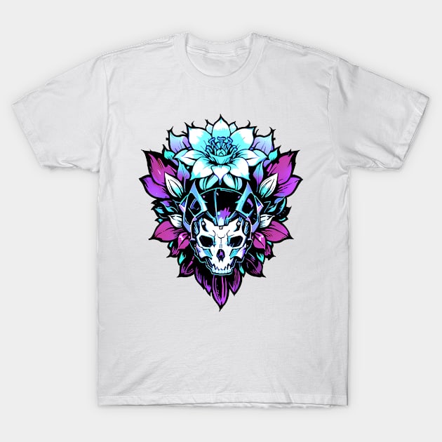 Cyberpunk Flowers T-Shirt by CGI Studios